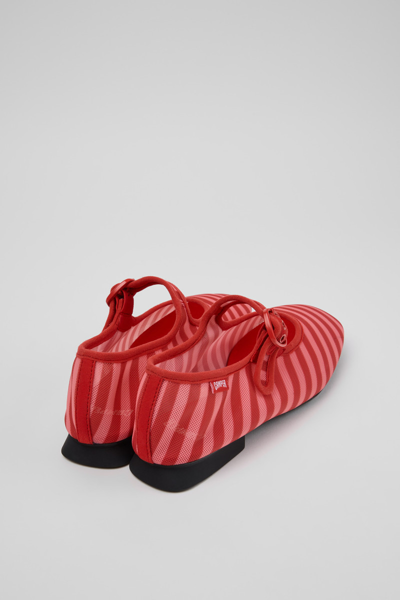CAMPERLAB Red Textile Ballerinas for Women. outlook