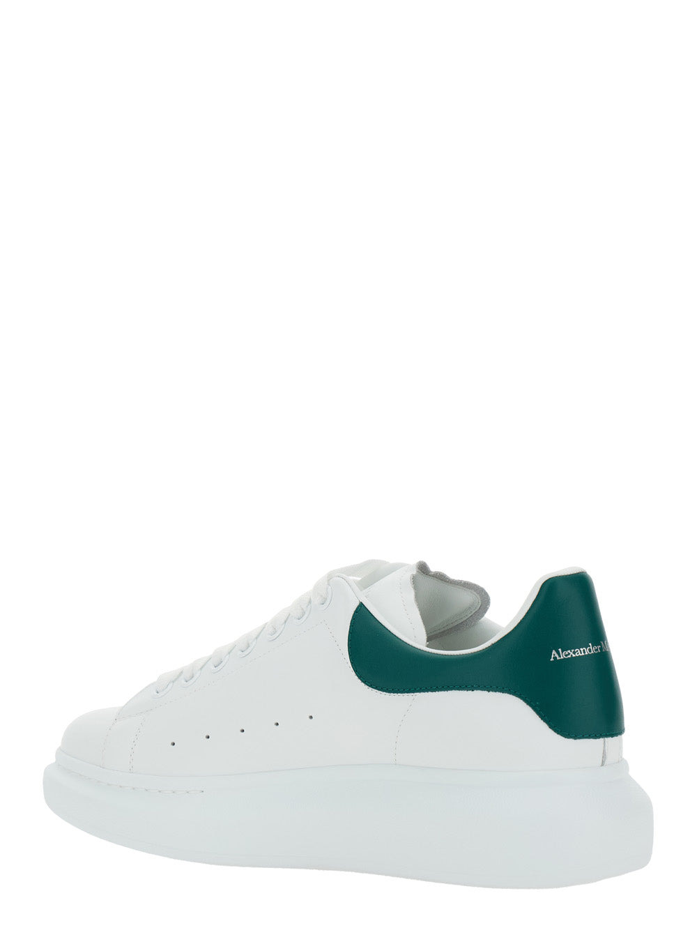 Alexander Mcqueen Men White Oversize Sneakers With Contrasting On The Heel In Leather Man - 3