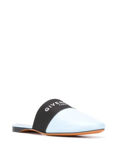 Givenchy logo-print flat mules outlook