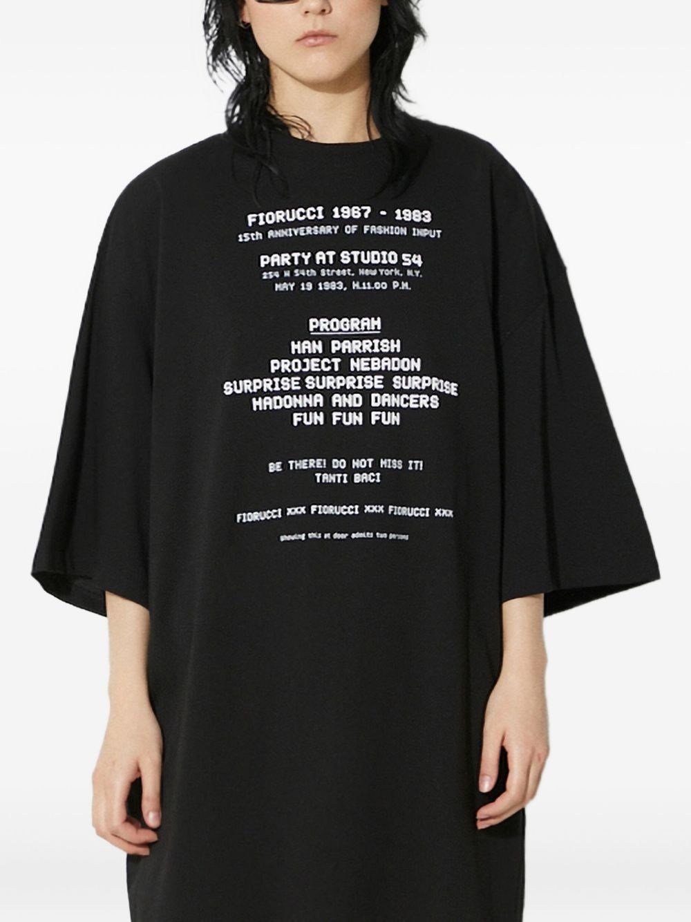 text-print T-shirt - 1