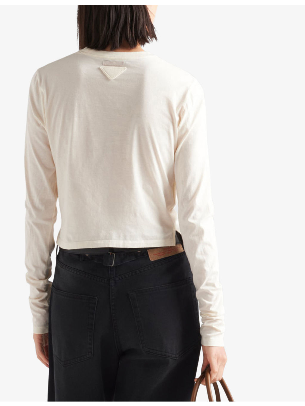 Logo-Print Long-Sleeve Cotton-Jersey Top - 4