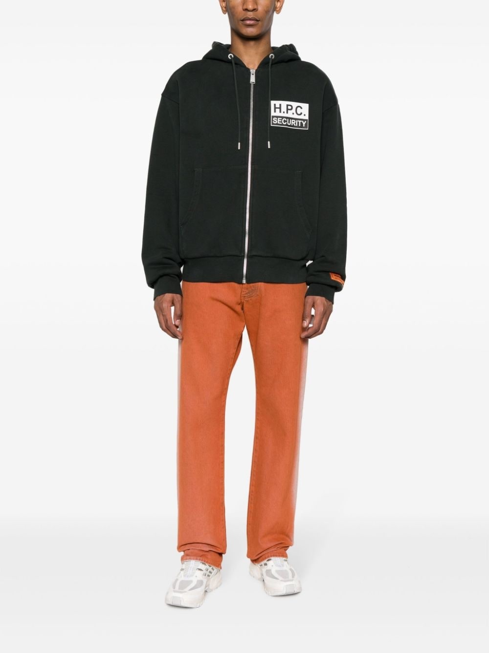 H.P.C Security Tape cotton hoodie - 2
