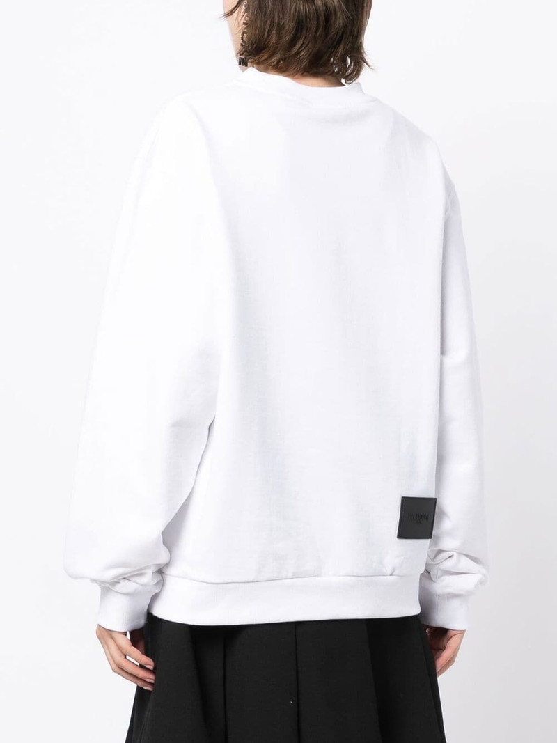 logo-print cotton hoodie 4