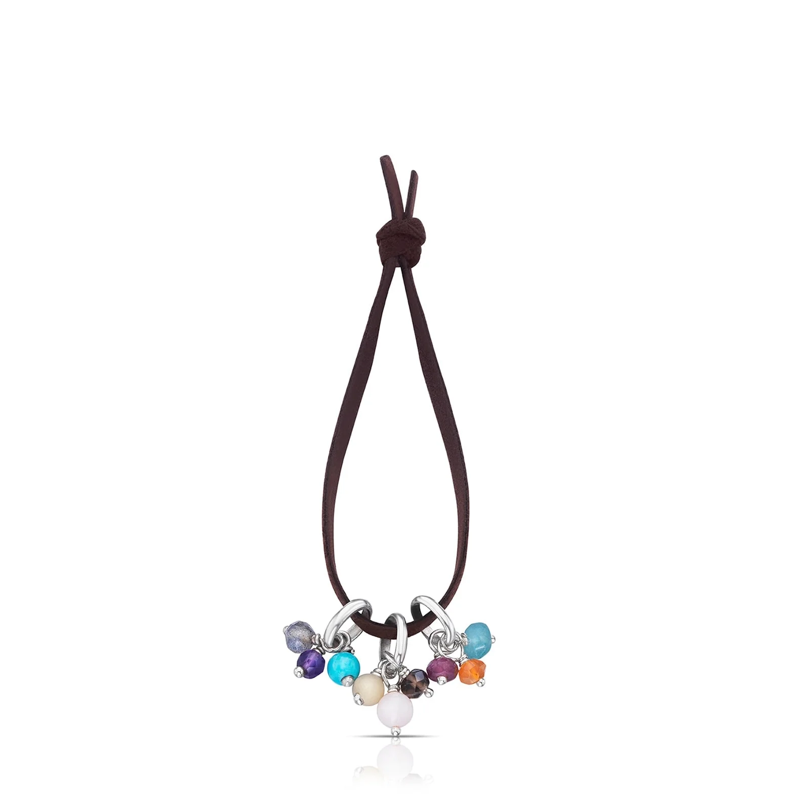 Silver Hold Rings with Gemstones - 1