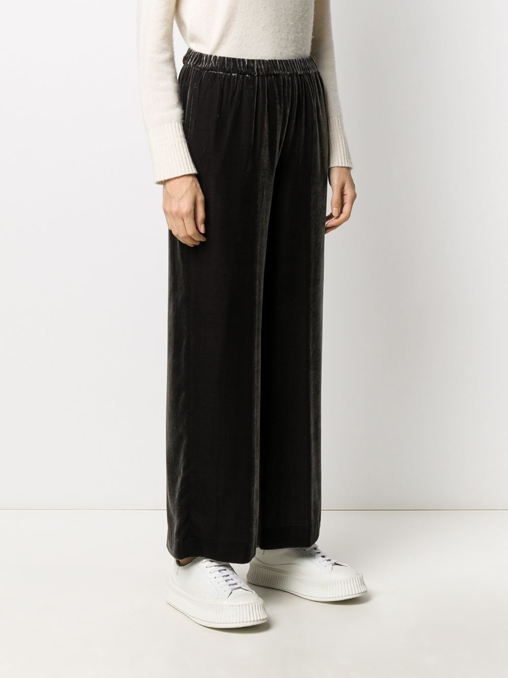 straight-leg elasticated trousers - 3