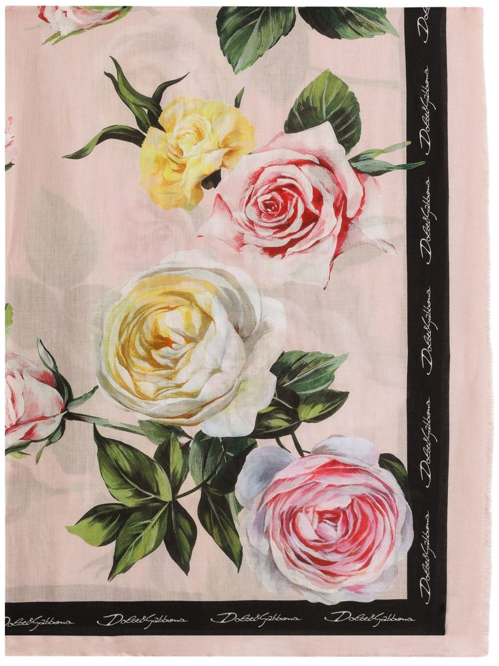 floral-print scarf - 1