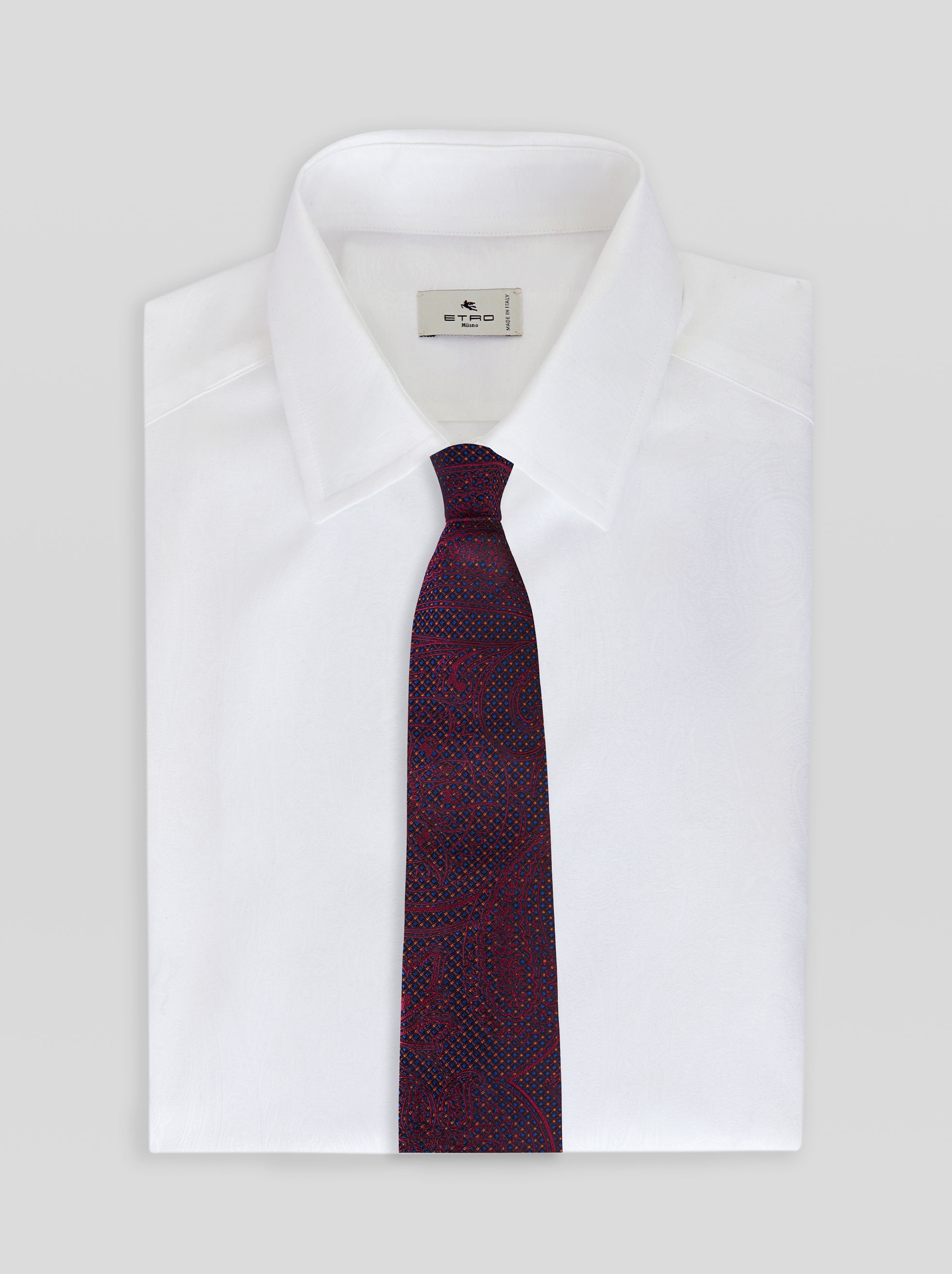 GEOMETRIC PAISLEY PATTERN TIE - 2