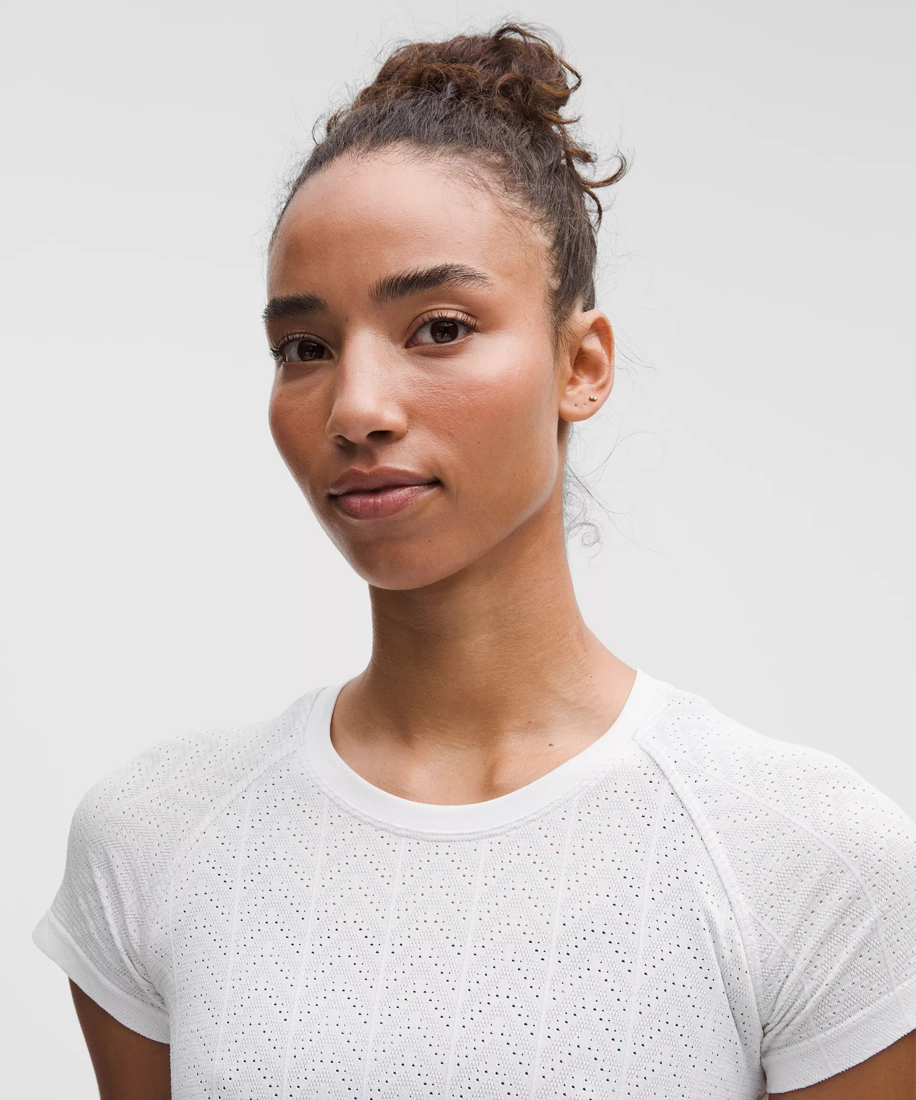 Swiftly Pointelle Short-Sleeve Shirt *Hip Length - 4