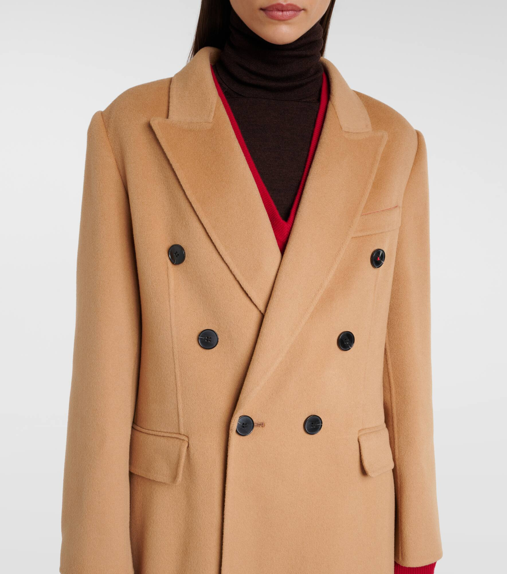 Wool and cashmere coat - 4