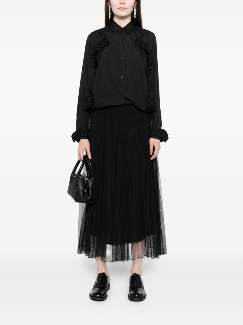 Noir Kei Ninomiya ruffle long-sleeve shirt outlook