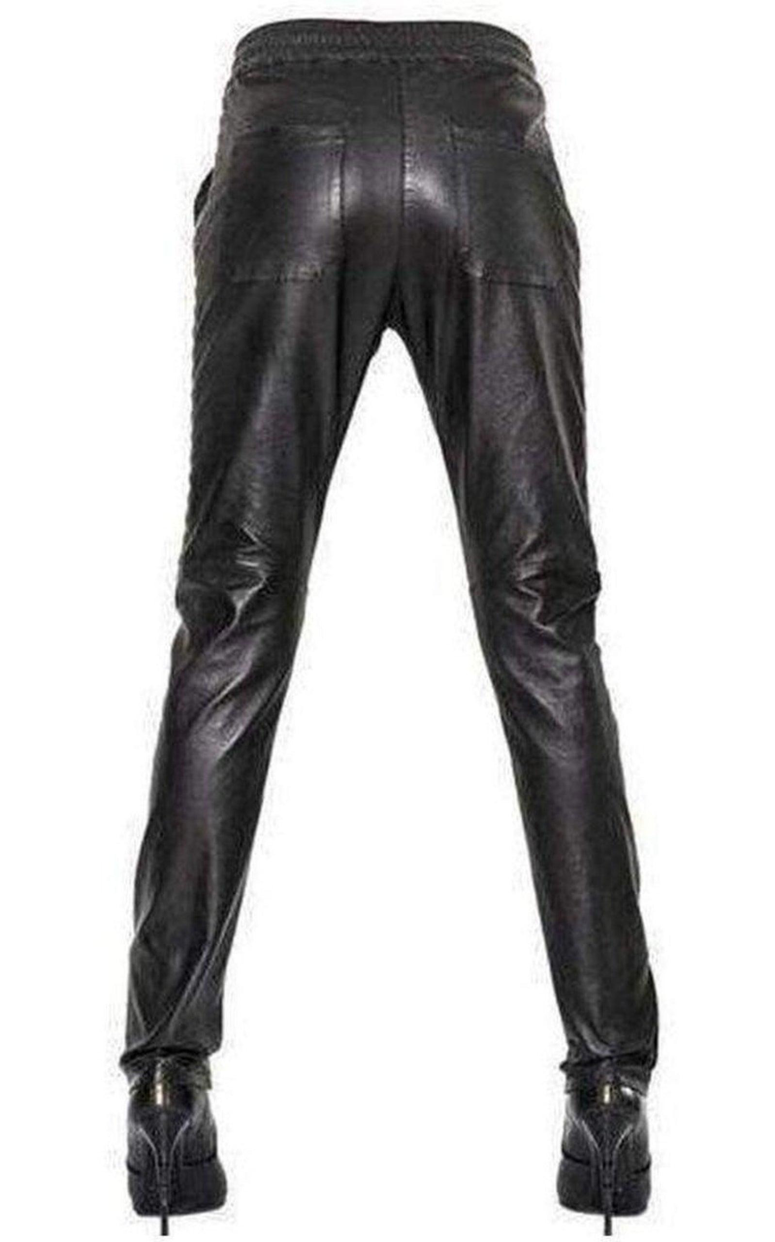 Leather Trouser Pants - 4
