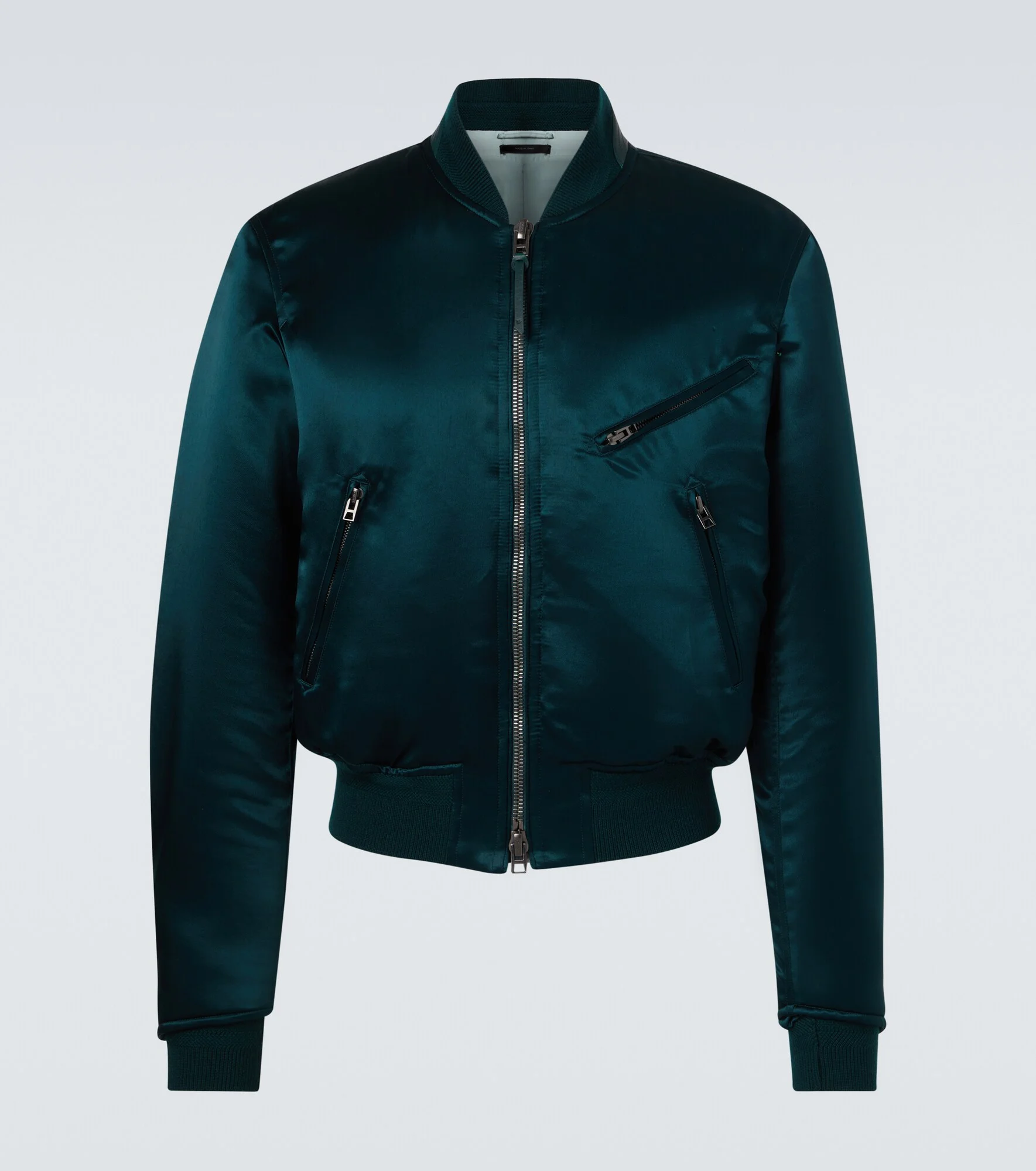 Satin bomber jacket - 1