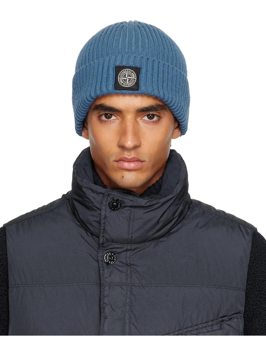 Blue N100002 Full Rib Beanie - 1