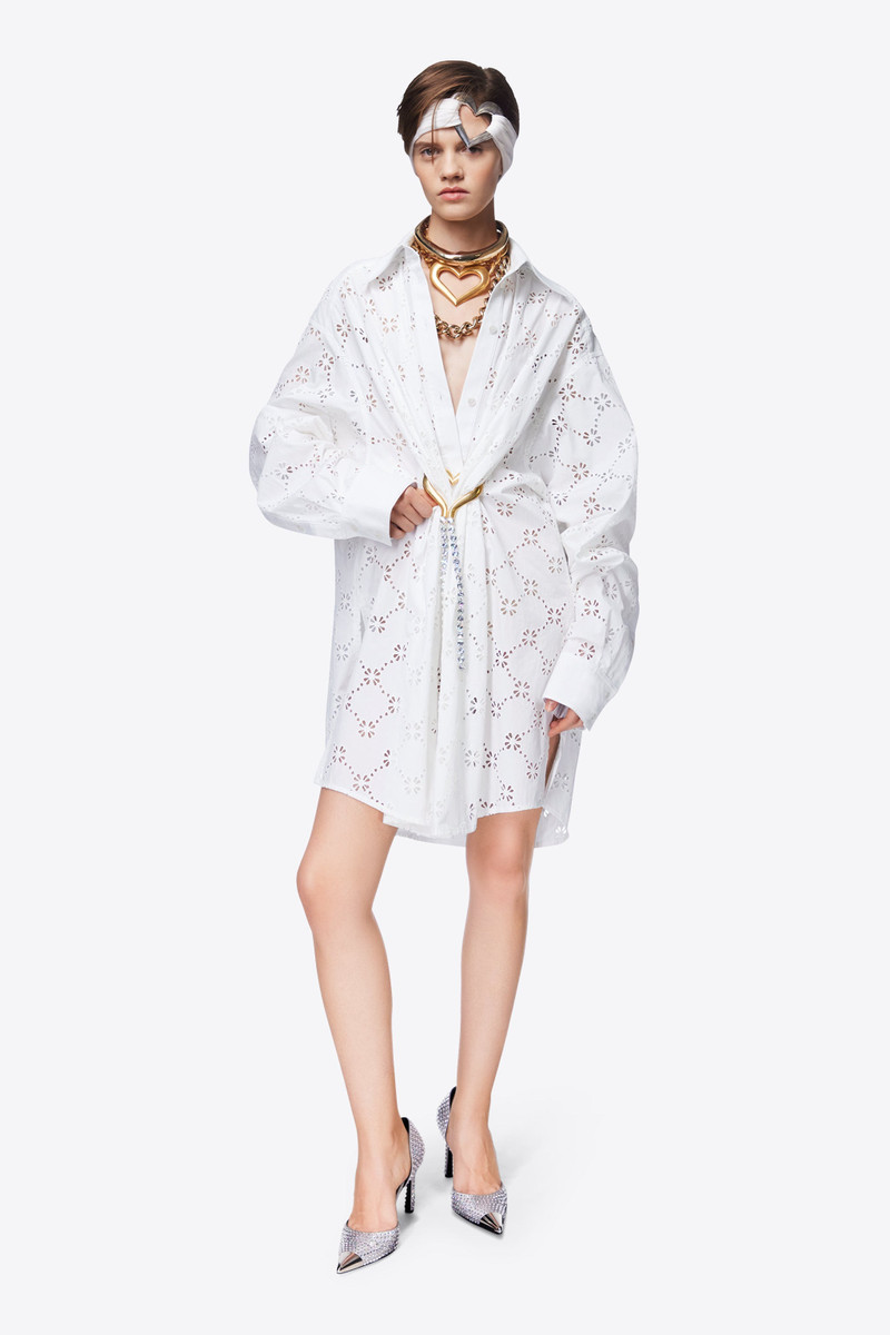 BRODERIE ANGLAISE HEART DRAPED TUNIC 3