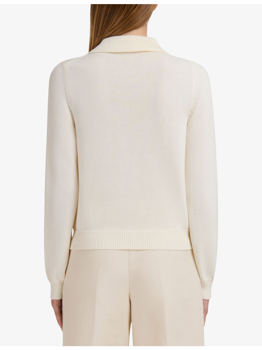 Brand-Embroidered Contrast-Button Cotton-Knit Cardigan - 4