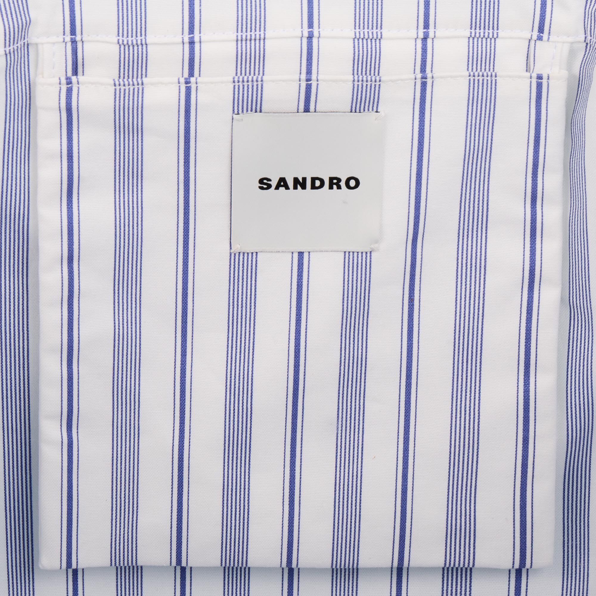 STRIPED CANVAS TOTE BAG - 5