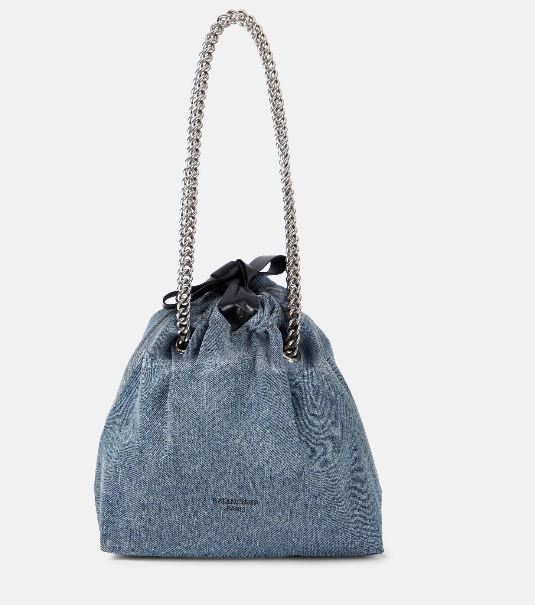 Crush Small denim tote bag - 1