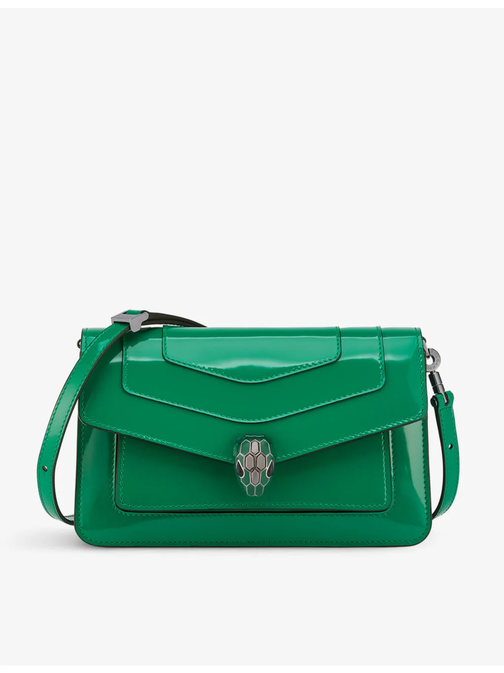 Serpenti Forever East-West leather shoulder bag - 1