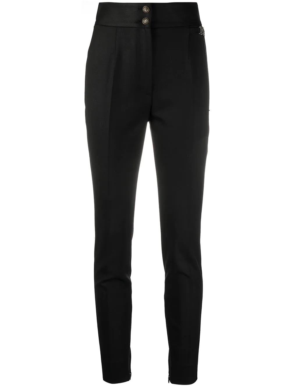 logo plaque skinny trousers - 1