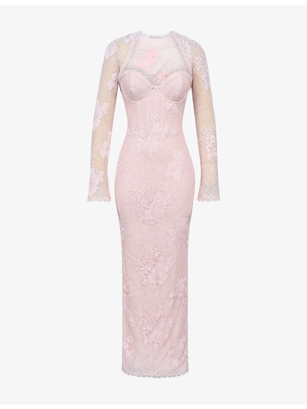 Lucienne Floral Stretch-Lace Maxi Dress - 1