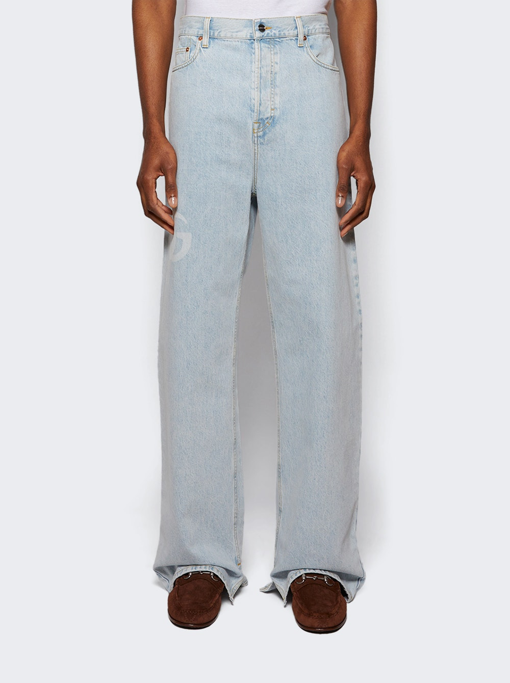 Baggy Pant Bleach Jeans Turquoise - 2