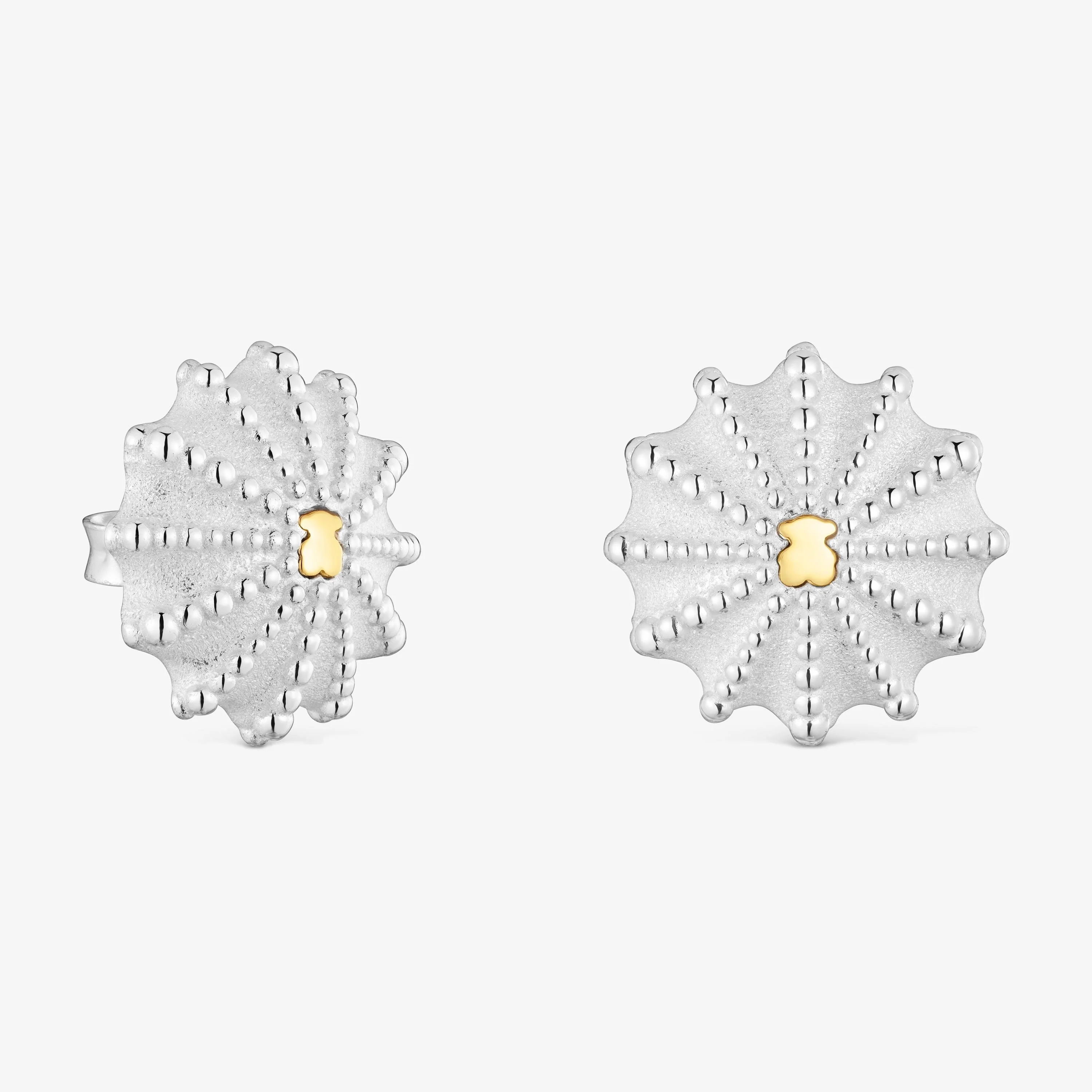 16 mm two-tone Earrings TOUS Grain Arrecife de Coral - 1