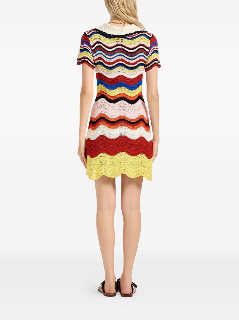 CHEVRON MINI DRESS - 3