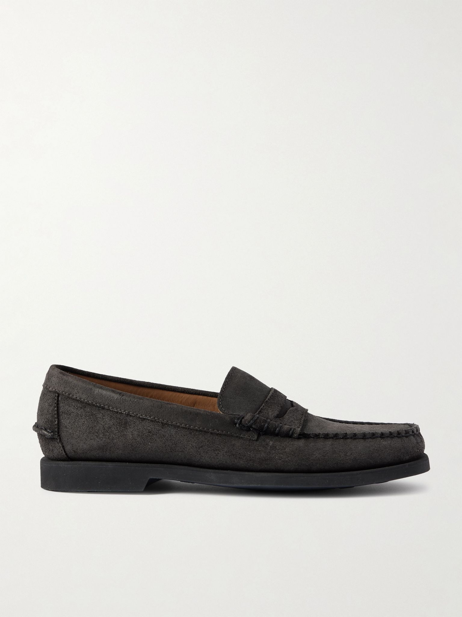 Dan Suede Penny Loafers Dark brown - 1