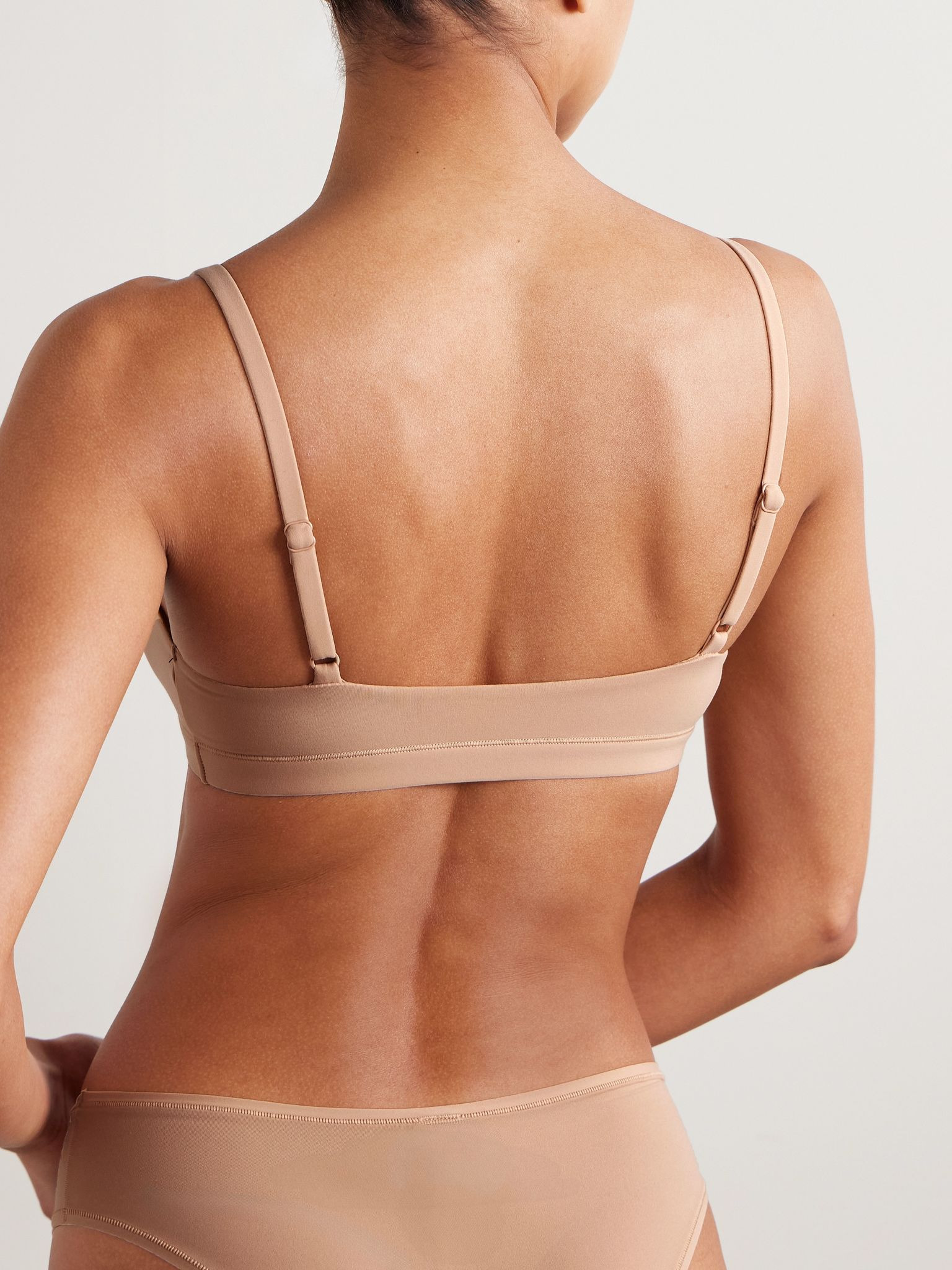 Fits Everybody Scoop Neck Bralette - Clay Beige - 3
