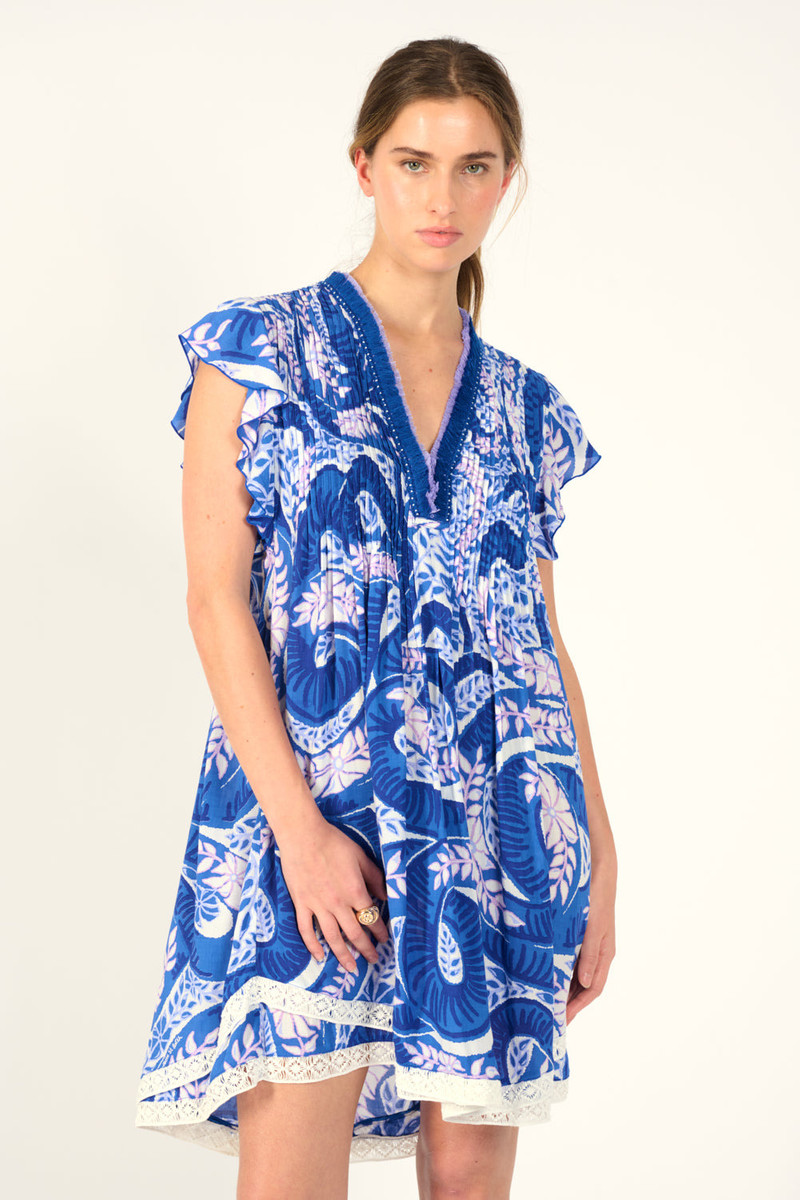 Mini Dress Sasha - Blue Holy Snake 1