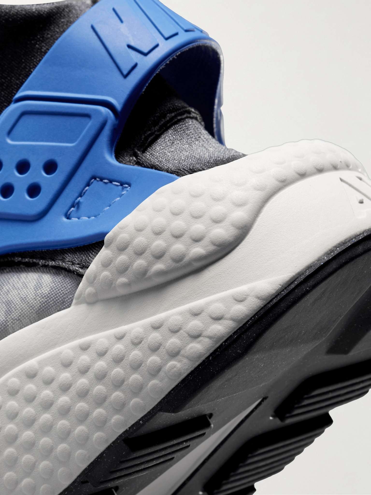 Air Huarache Leather and Rubber-Trimmed Neoprene Sneakers