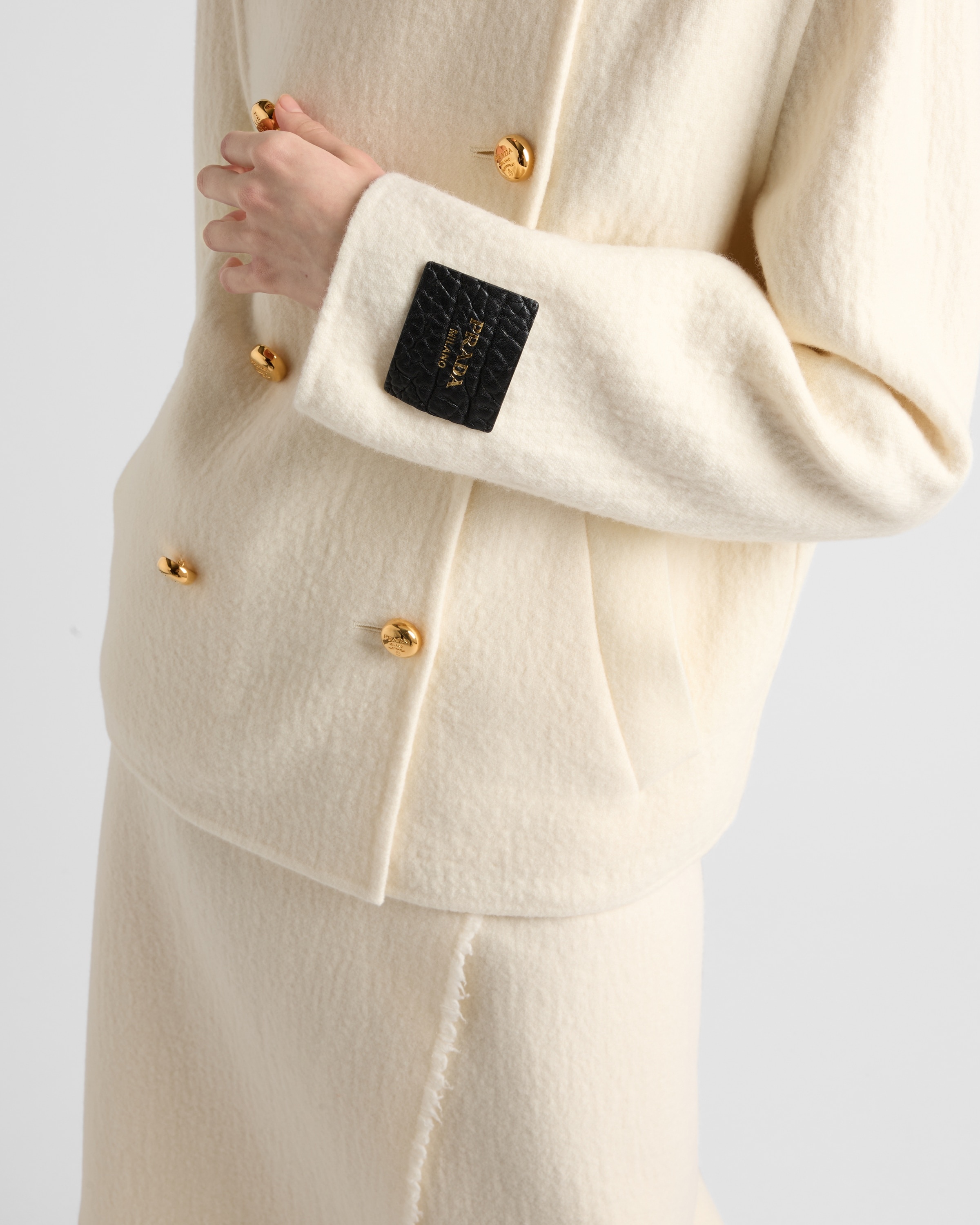 Double-breasted twill jacket - 4
