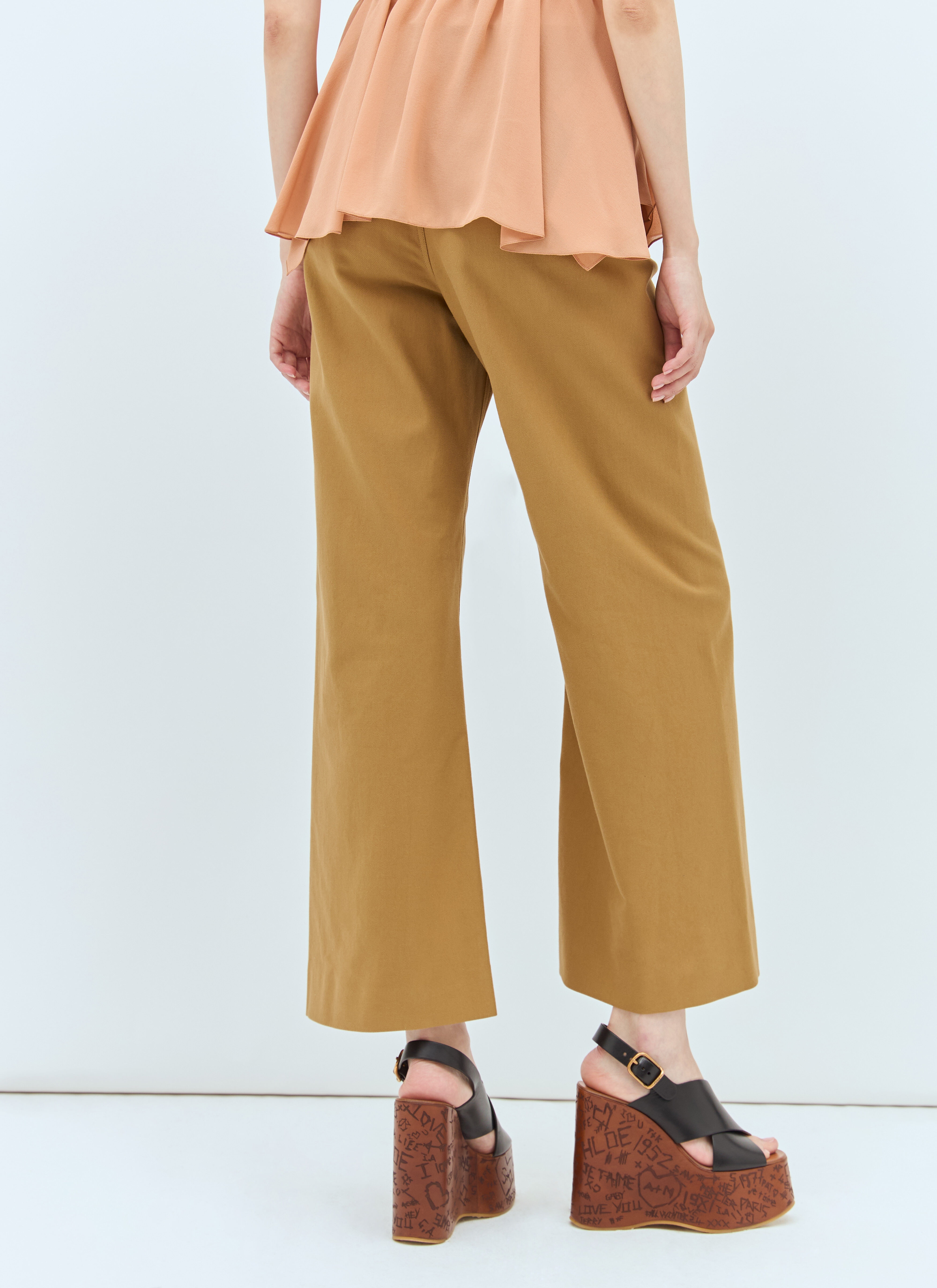 Cropped Flared Pants - 5