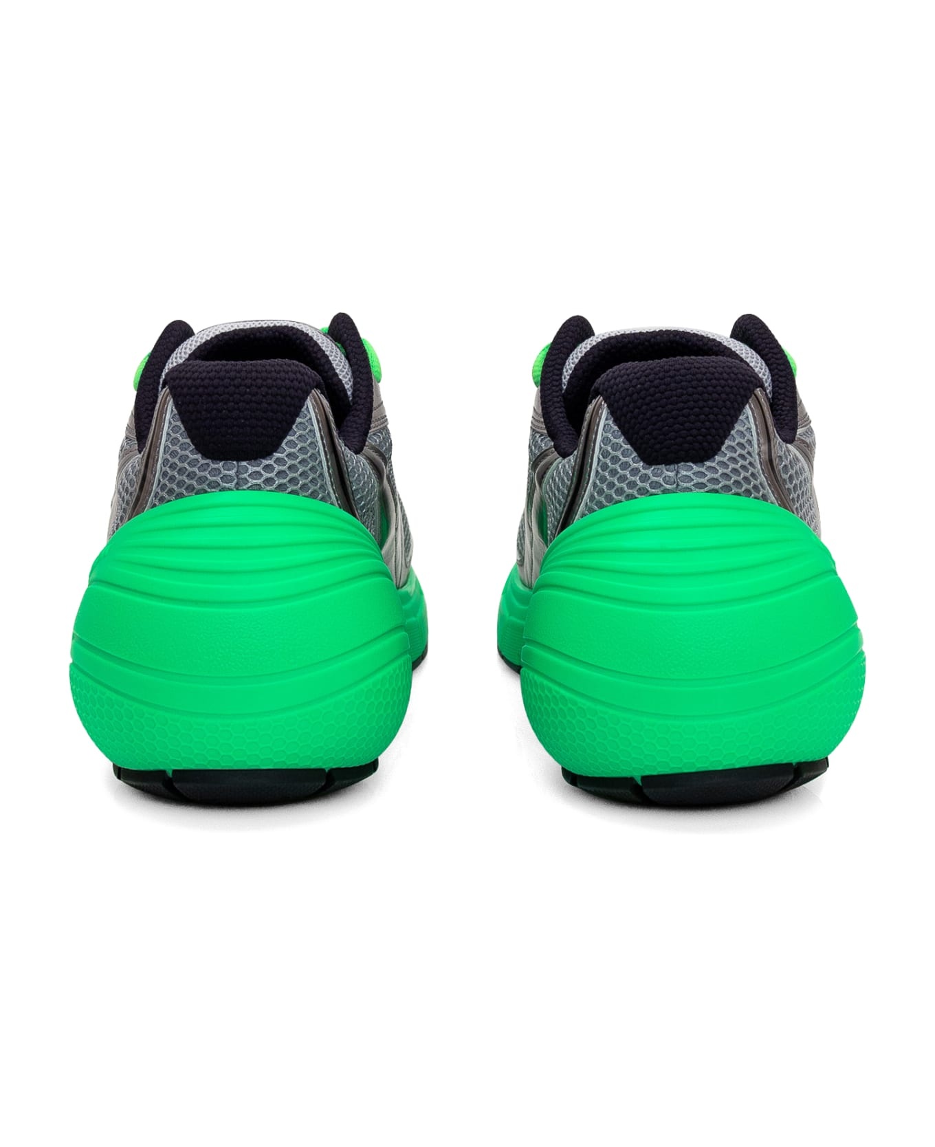 Green And Silver Tk-mx Runner Sneakers - 3