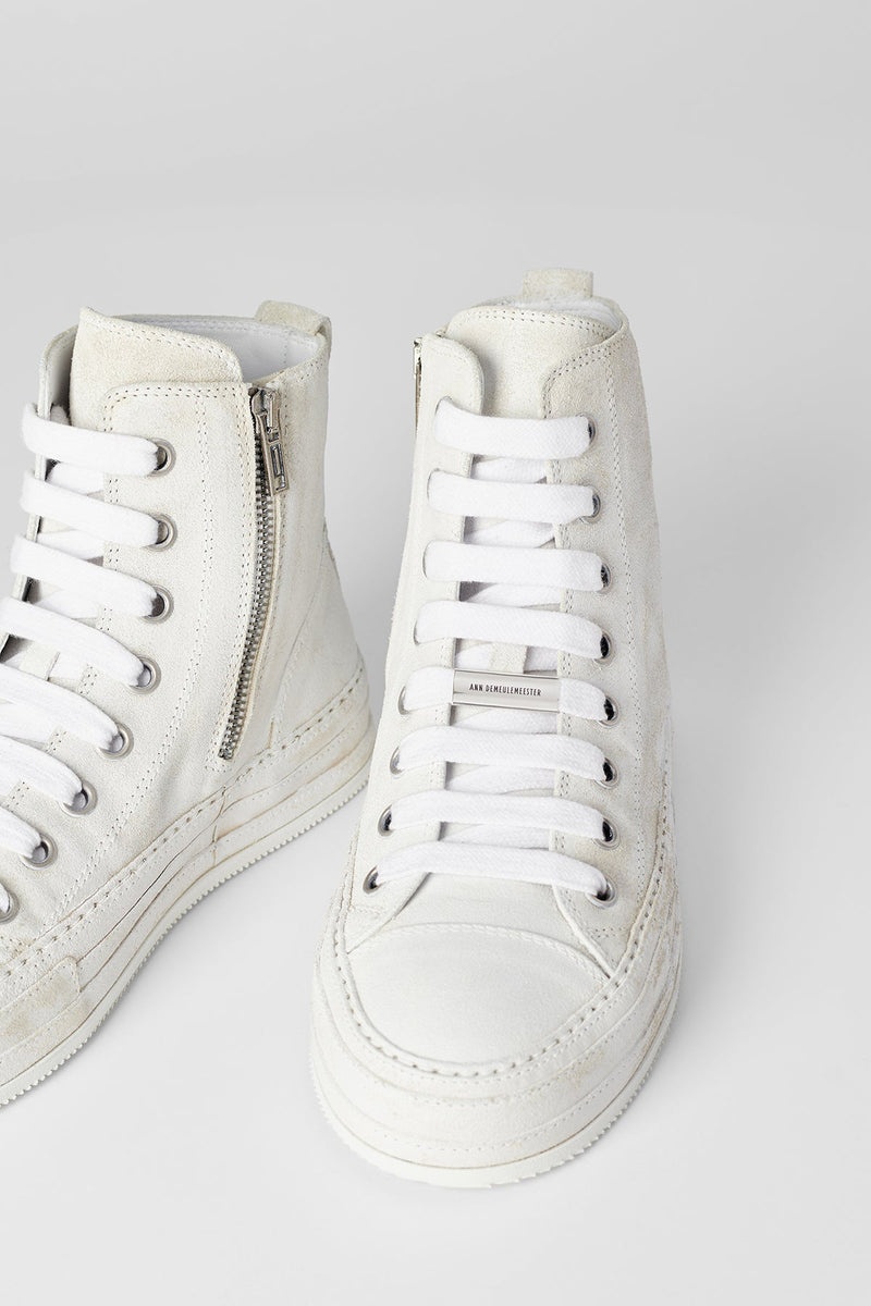 【関税込み】Ann Demeulemeester ホワイト Raven スニーカー Ann Demeulemeester Raven Sneakers White | REVERSIBLE