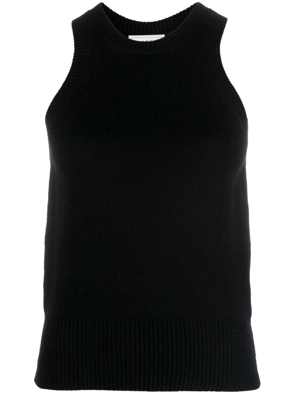 sleeveless knit top - 1