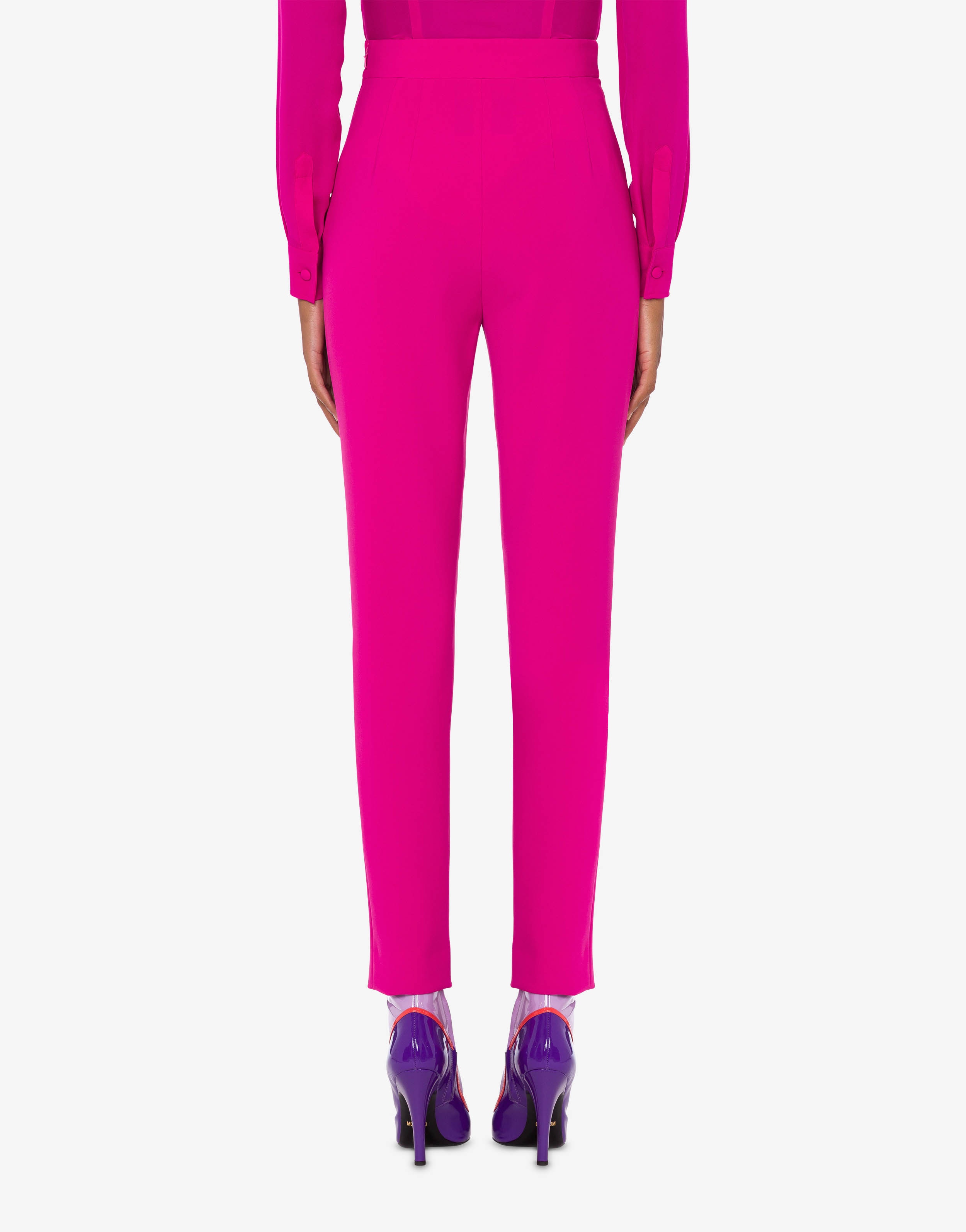 BONDAGE LACING CRÊPE TROUSERS - 3