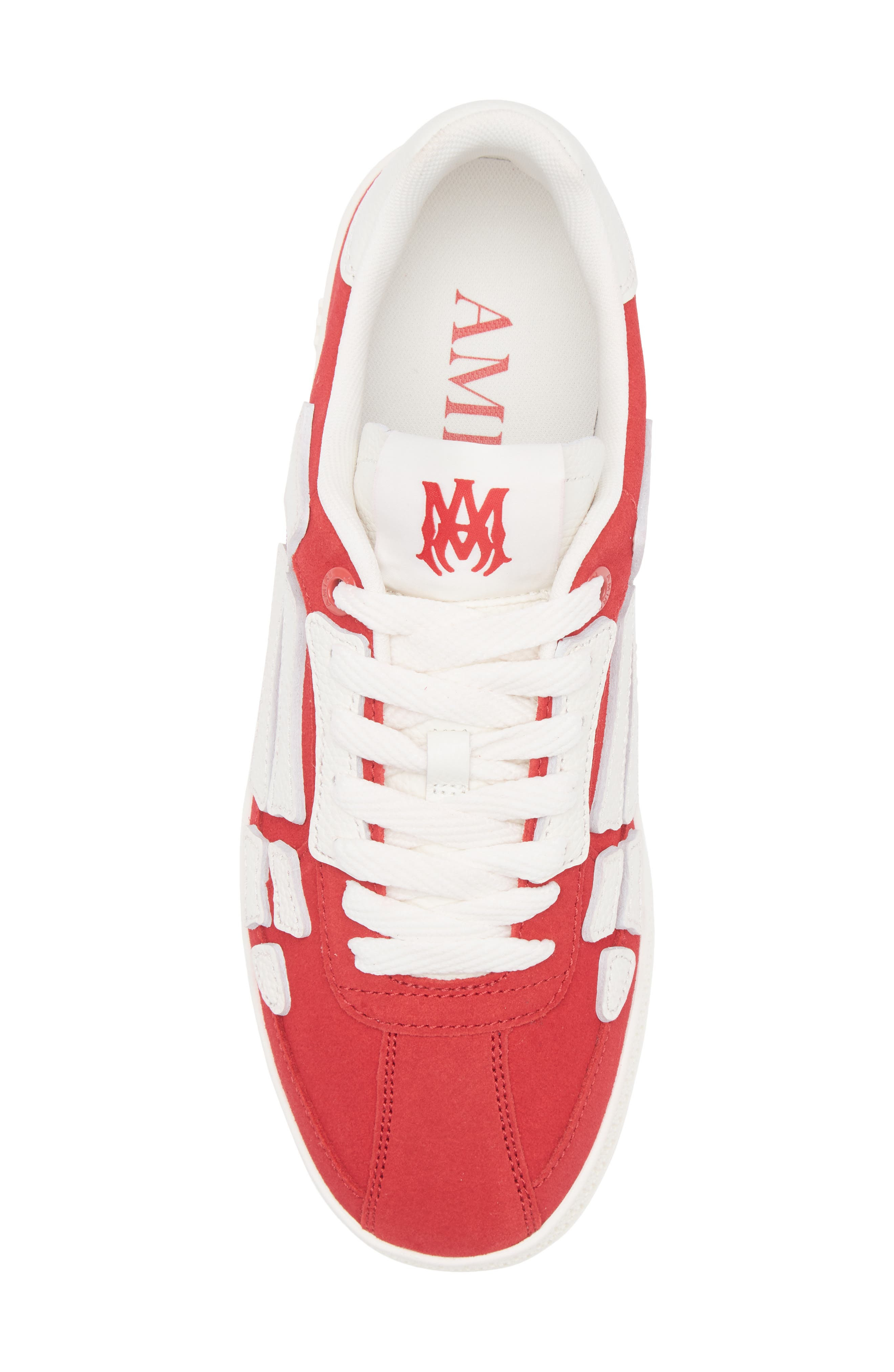 AMIRI Pacific Bones Suede Sneaker in Varsity Red at Nordstrom - 5