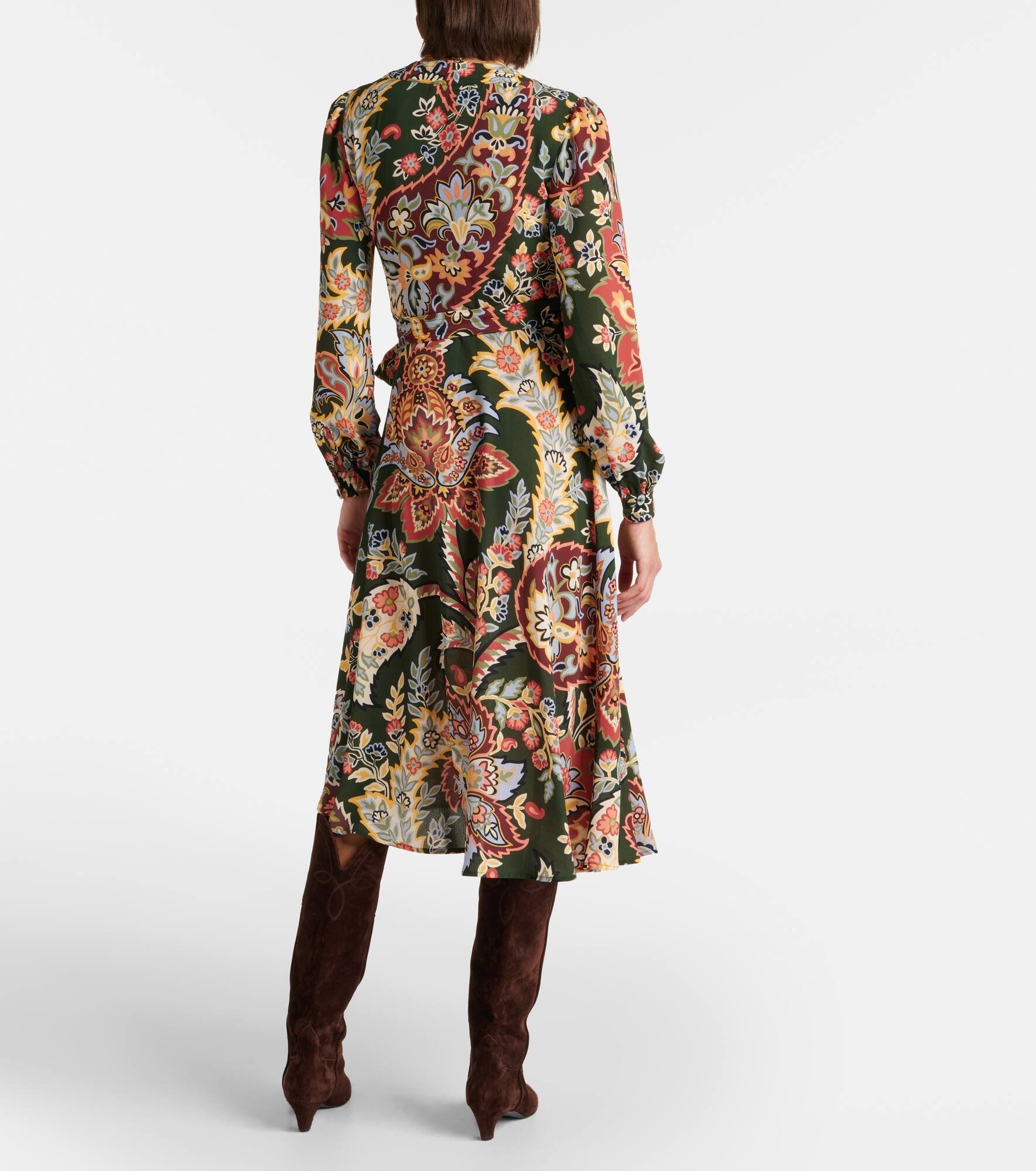 Printed wrap dress - 3