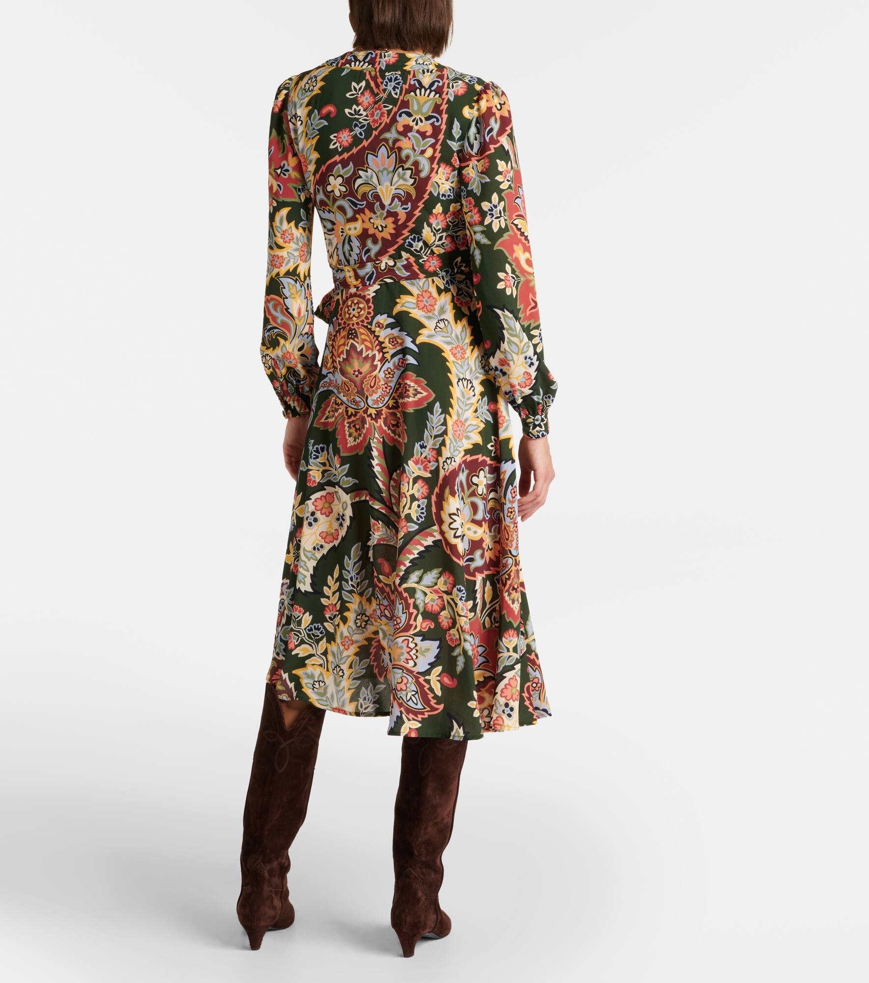 Printed wrap dress - 3