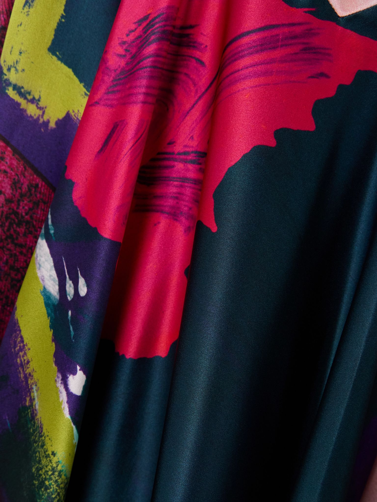 Munir printed silk-satin maxi dress Multi - 4