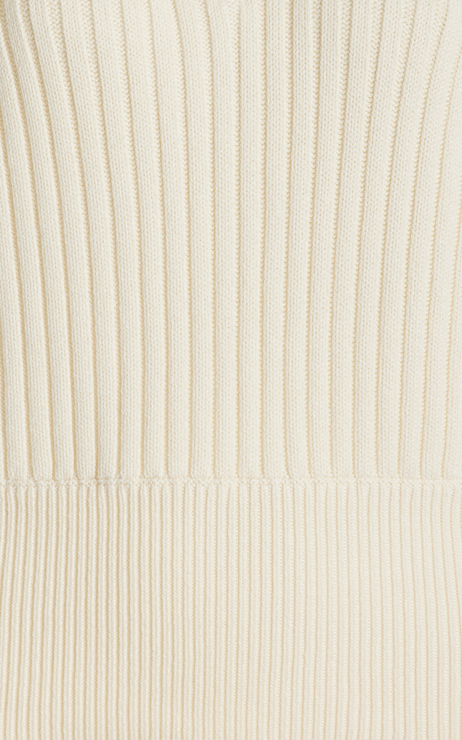 Chester Ribbed-Knit Cotton-Blend Sweater ivory - 5
