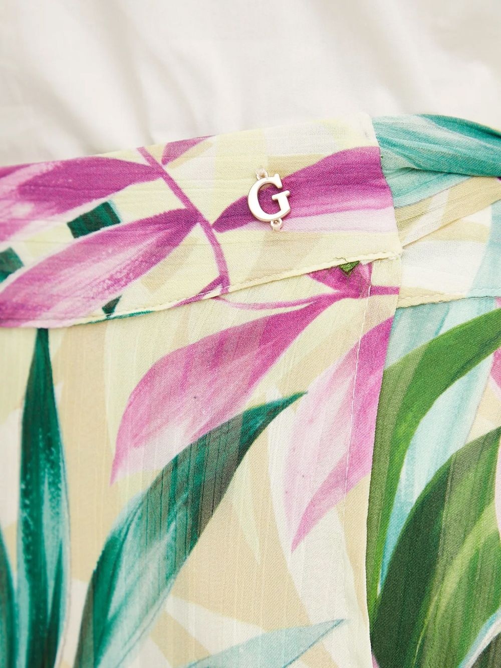 tropical-print wrap maxi skirt - 4