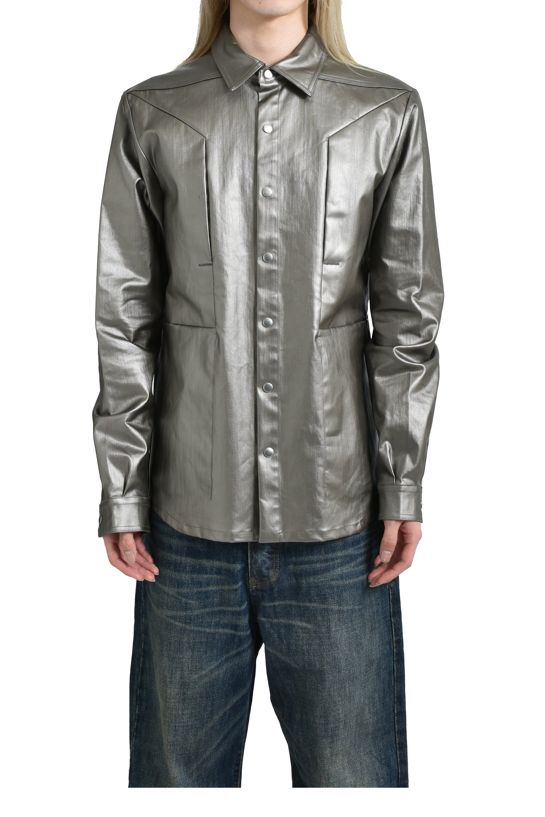FOGPOCKET OUTERSHIRT / GUN METAL - 1