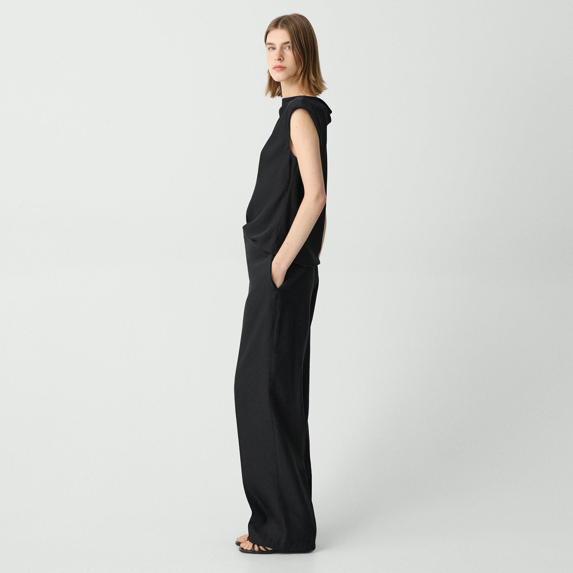 Straight Pant in Linen-Viscose - 3