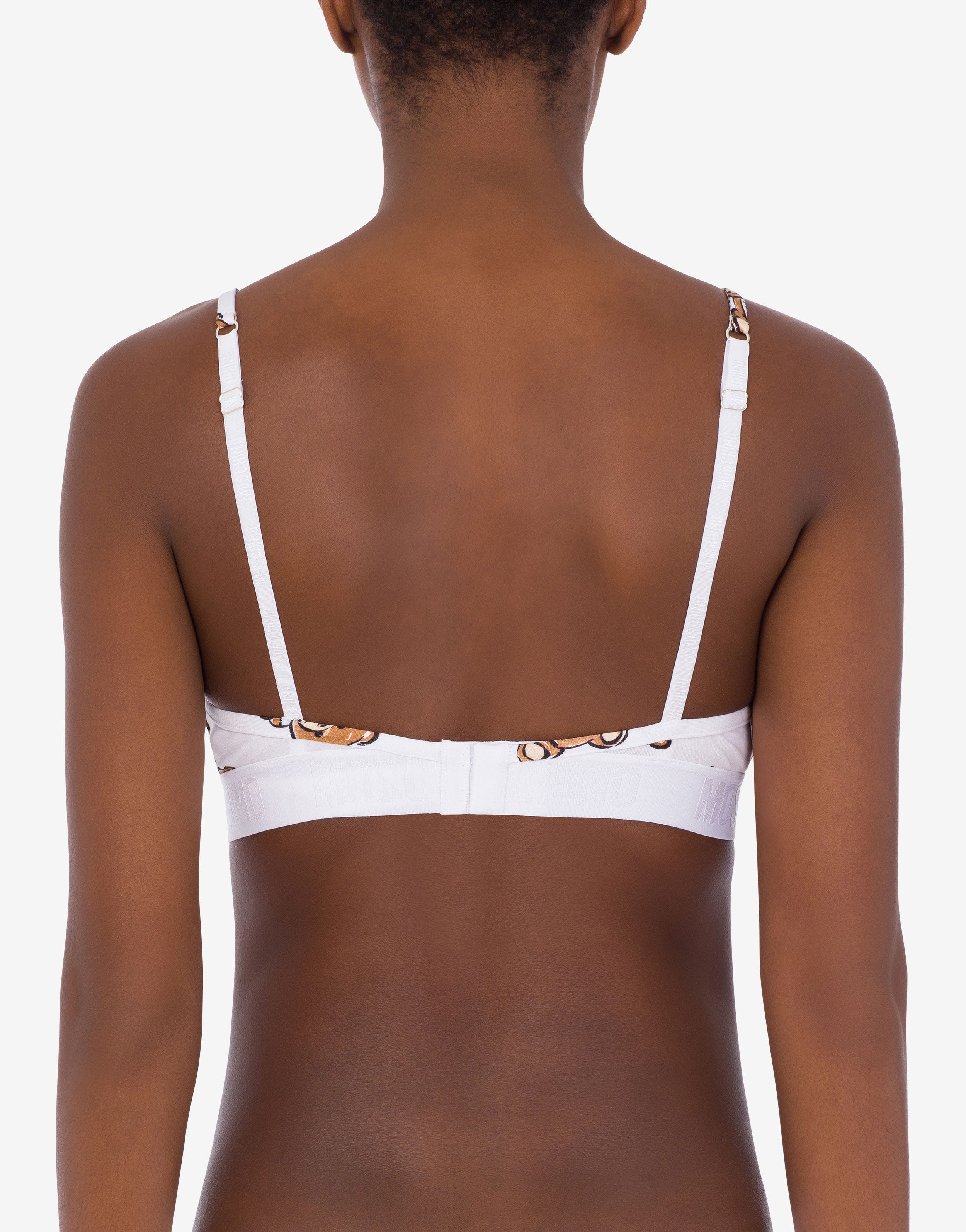 ALLOVER TEDDY BEAR TRIANGLE BRA - 3