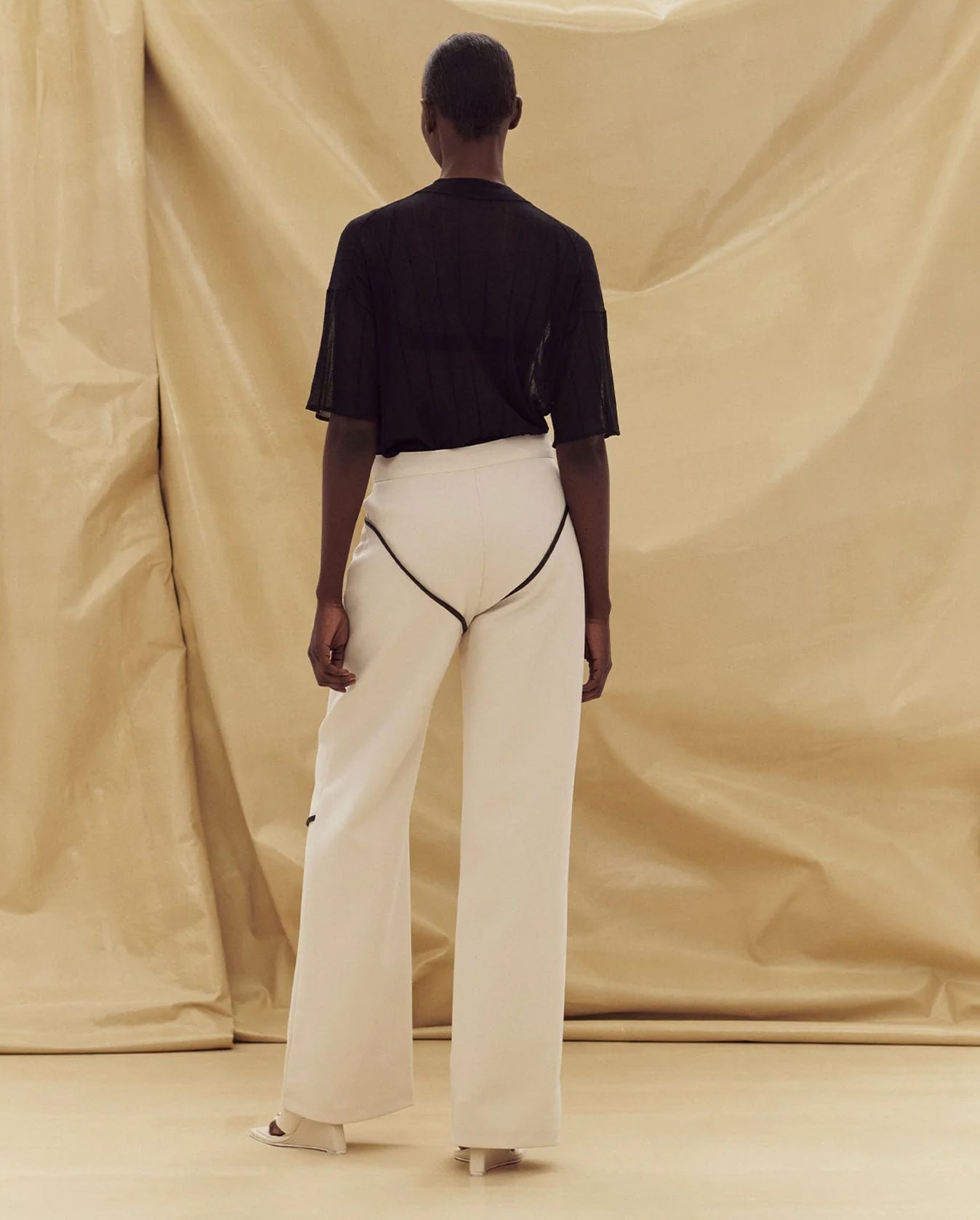 Rodeo Trouser - Cream/Black - 3