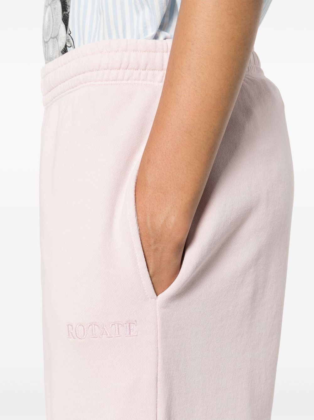 logo-embroidered track pants - 5