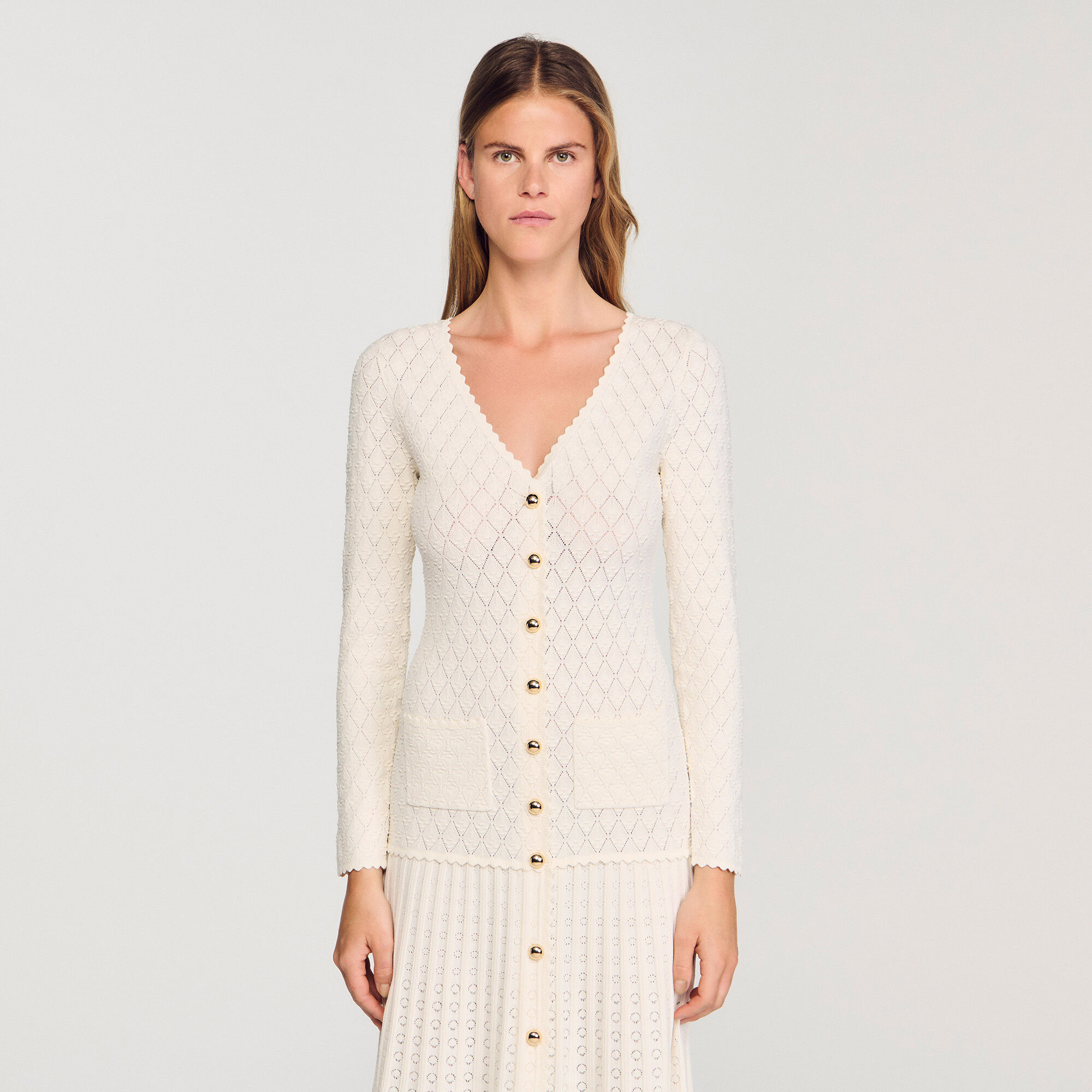 FANCY KNIT MIDI DRESS - 4