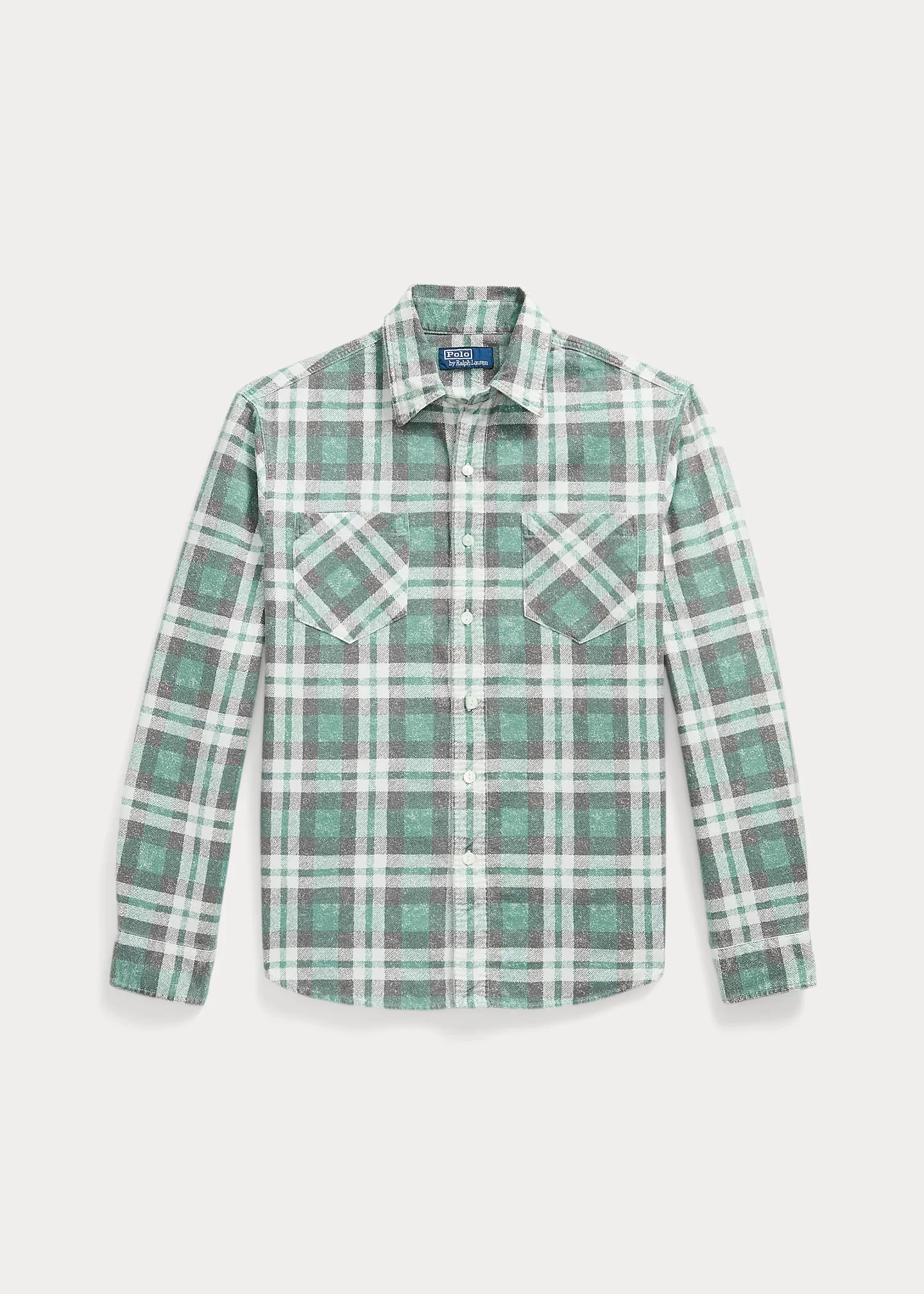 Classic Fit Plaid Flannel Workshirt - 1